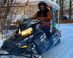 He shared a picture of him riding a snow scooter in January 2021 via Instagram.